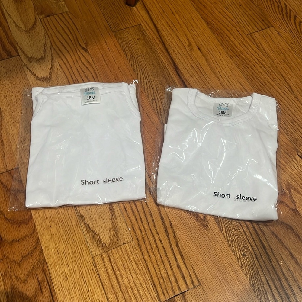 New ARB blanks 18 mo lot of two summer tops for monogram